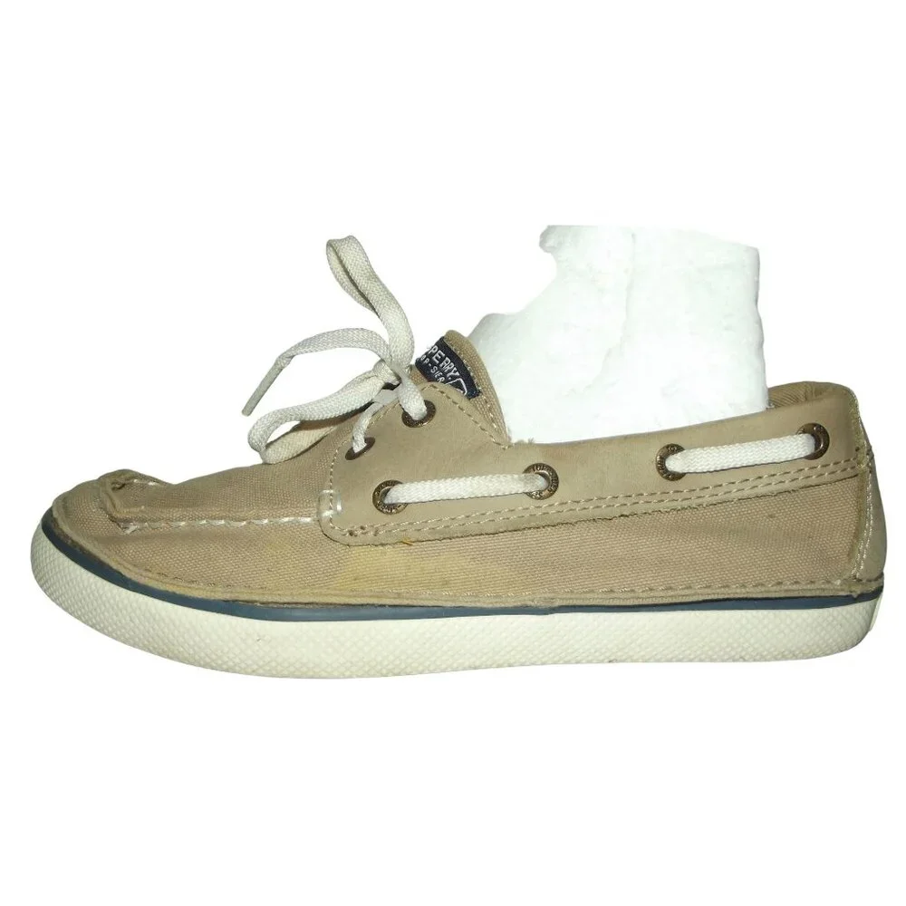 Sperry Topsider Youth 3M Cruz Boat Shoes - Khaki
